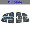 Car Steering Wheel Control Menu Switch Button Cover Trim Stickers For Mercedes Benz GLA CLA GLE GLC GLS CLS W205 W253 C200L