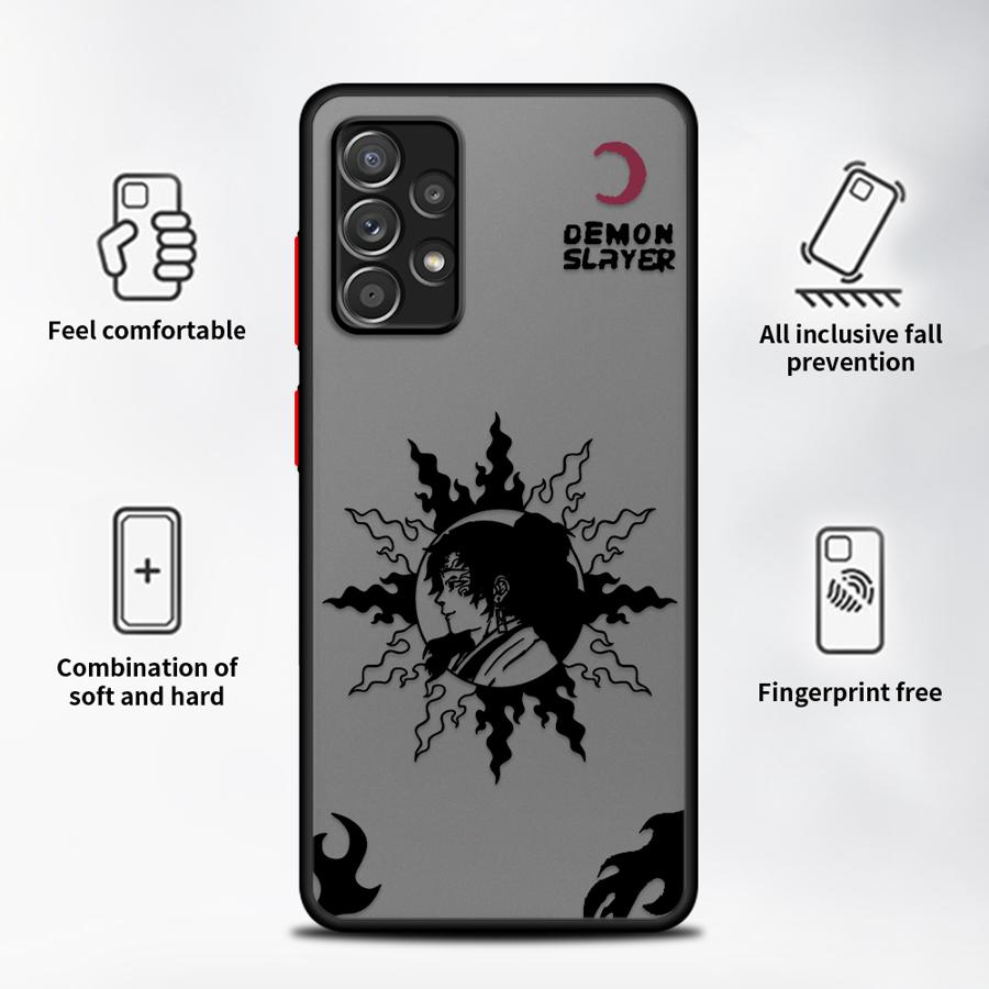 Phone Cover Case for Samsung Galaxy A16 A15 A56 A55 A73 A33 A34 A36 A52S A72 A54 A35 A17 A52 A53 A14 A23 Cool Demon Slayer