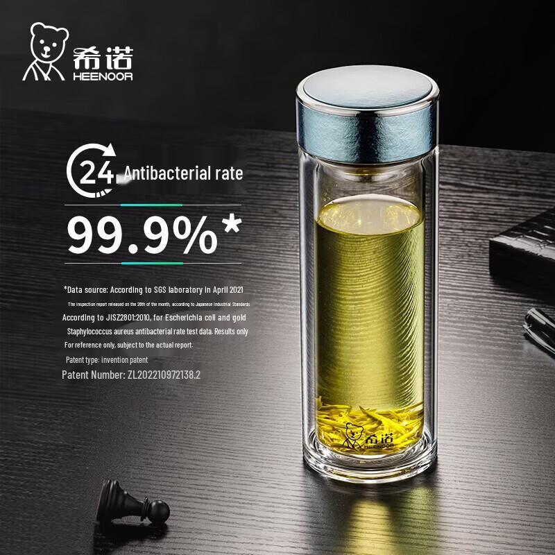 Heenoor Double-Layer Glass Tea Mug