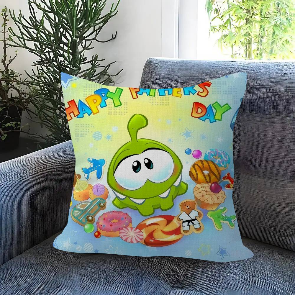 Anime O-O-Om Fun Nom Stories Maple Design Cushion Cover Happy Autumn Harvest Decor Holiday Decorati Pillow Cover