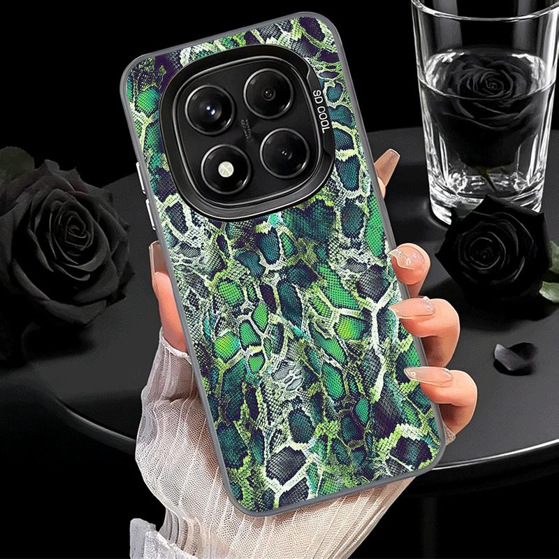 Fashion Snake Skin Pattern Soft Phone Case for Xiaomi Redmi Note 13 14 15 Pro Plus 12S 12 11S 11 11T 10S 10 Shockproof Cover Bac