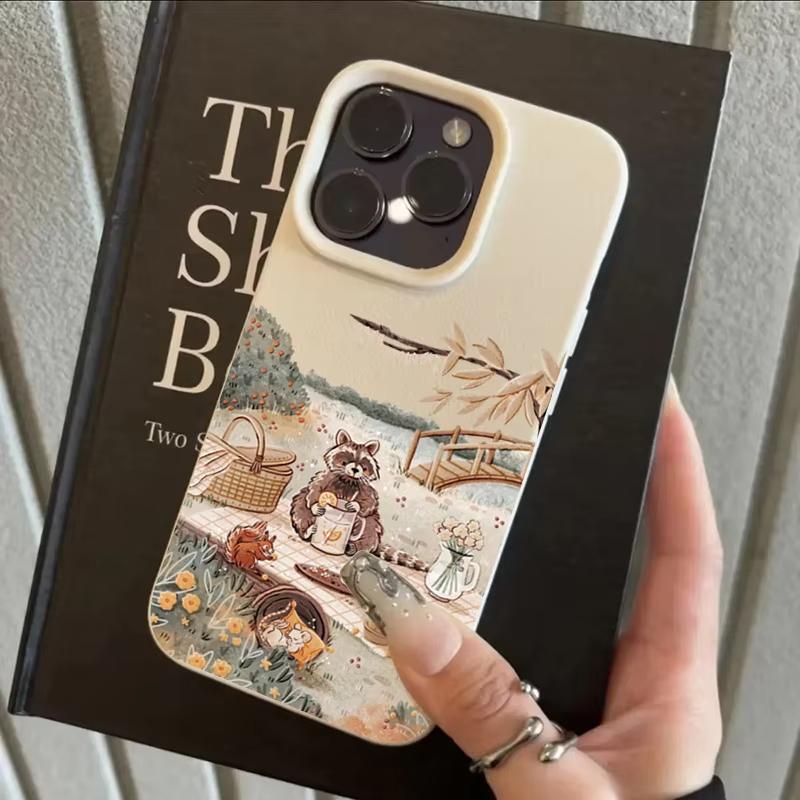 Cartoon Animal Bear Squirrel Phone Case for Samsung S25 S24 S23 S22 S21 S20 Note20 FE Ultra Plus 5G Silicone Bumper Cover
