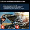Intake Inlet Manifold Gaskets Seals for BMW X5 2009-2013 3.0L for BMW 335D 2009-2011 3.0L Engine Intake Manifold Gasket Replaces