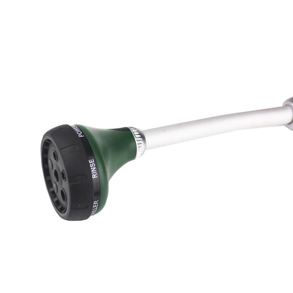 Long Handle Garden Hose Spray Showerhead Comfortable Grip 5 Spray Patterns Adjustable Spray Nozzle Effort-saving Design
