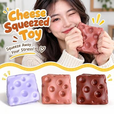 Super Soft Cheese Squeezed Toy Realistic Cheese Slow Rebound Toy  Office Desk Toy