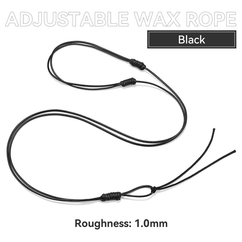 

1/1.5/2mm Adjustable Wax Cord Waxed Thread String Strap Necklace Rope 40-80cm Long For Jewelry Making DIY Handmade Accessories