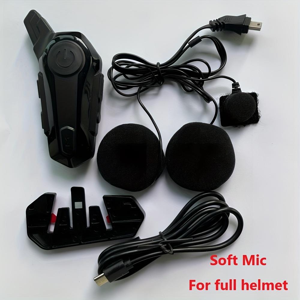 Motorcycle helmet wireless intercom headset support2Real-time intercom communication between people IP67Waterproof full-face helmet/Three-quarter Soft label for full-face