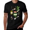 Pesto Illustrated Recipe Tshirt Large Size Casual Short Sleeve Top Tshirt