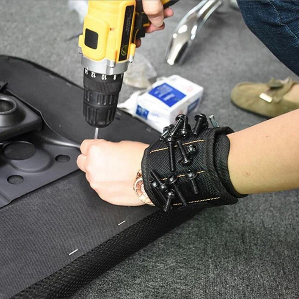 Convenient Super Strong Magnetic Wrist Band Adjustable Screw Organizer Storage Bracelet Boyfriend