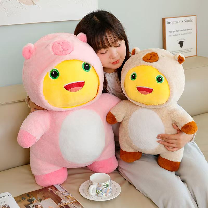 38/50cm New Simulation Chubby Milk Dragon Doll Stuffed Plush Toy Cartoon Anime Cute Pillow Children's Birthday Gift Fun Doll