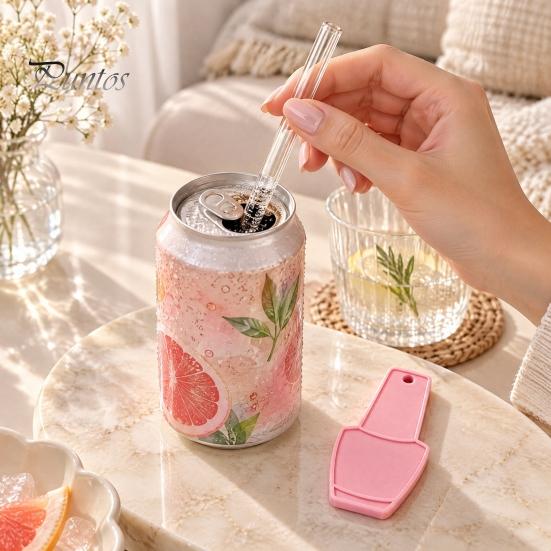 Decorative Key Ring Tool Portable Beverage Can Opener Keychain, 3D Printed Nail Polish Small Bottle for Rings Shape with Outdoor Activities