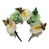 Elegant Flower Hairband Bohemian Style Realistic Butterfly Headband for Girls Halloween Trendy Model Show Headband