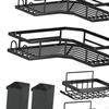 Corner Shower Rack Stable Bathroom Organizer for Home 5pc