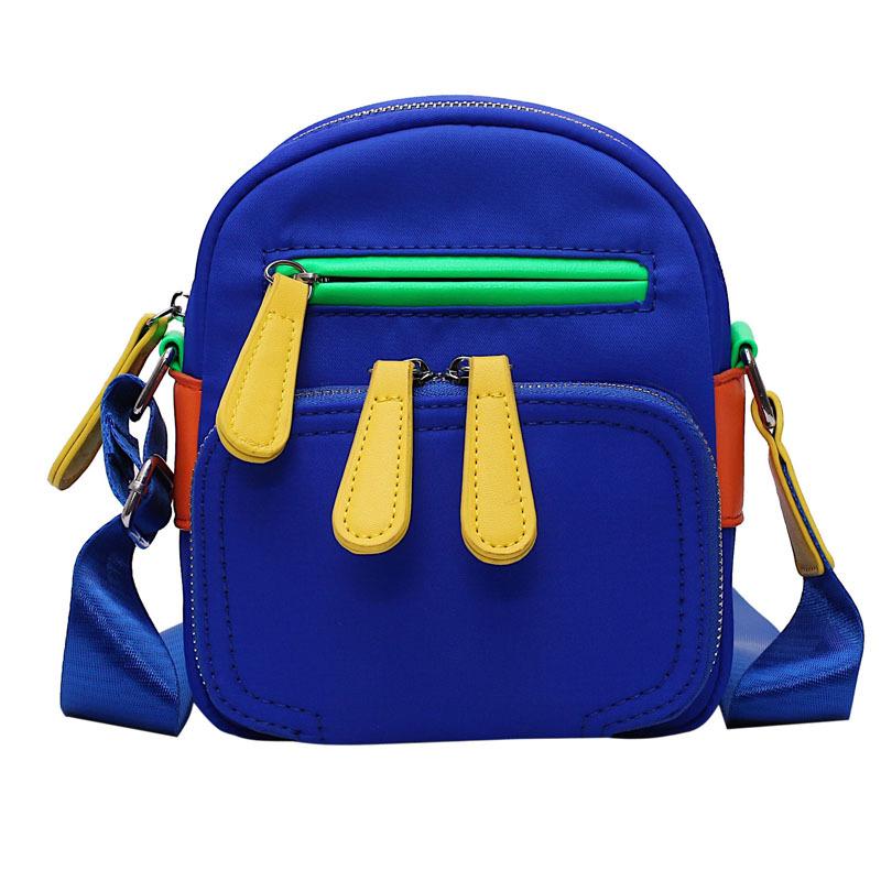 

Fashion bag women s new women s bag Oxford cloth women s shoulder bag simple crossbody small bag contrasting colors multi-color One Size синій