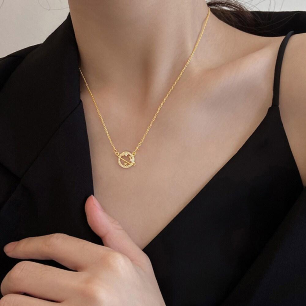 Nerontz Starlight Planet Necklace Silver