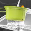 Hanging Kitchen Sink Drain Basket Sink Drain Strainer Residues Filter Basket Press Dumping Faucet-Mount Sink Strainer Basket
