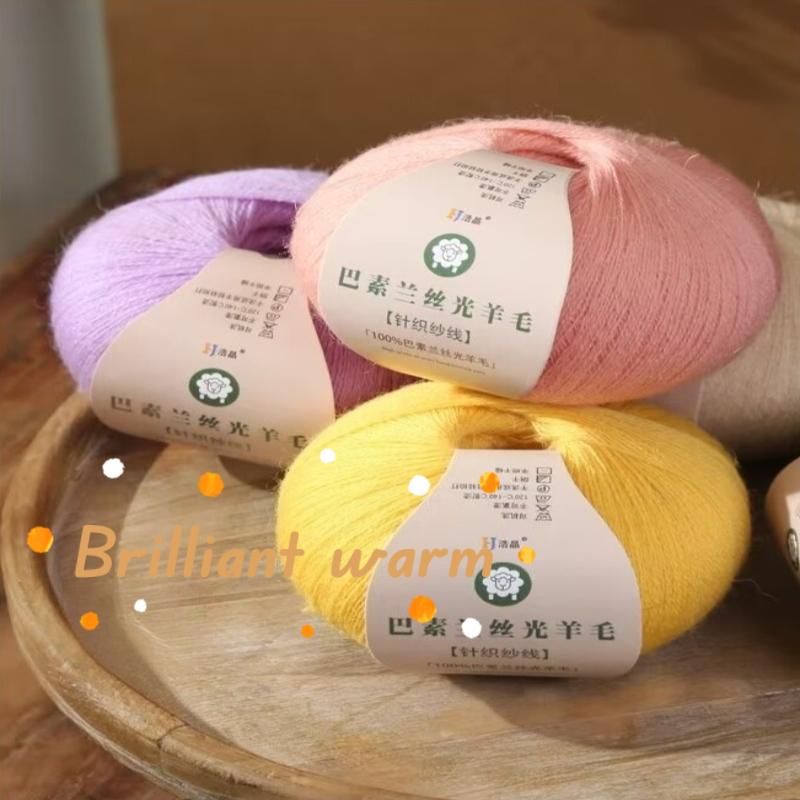50g/roll Pure Wool Knitted Yarn Fine Count Hand Woven Thread Handmade DIY Woven Scarf Sweater Cashmere Thread Soft Skin Friendly
