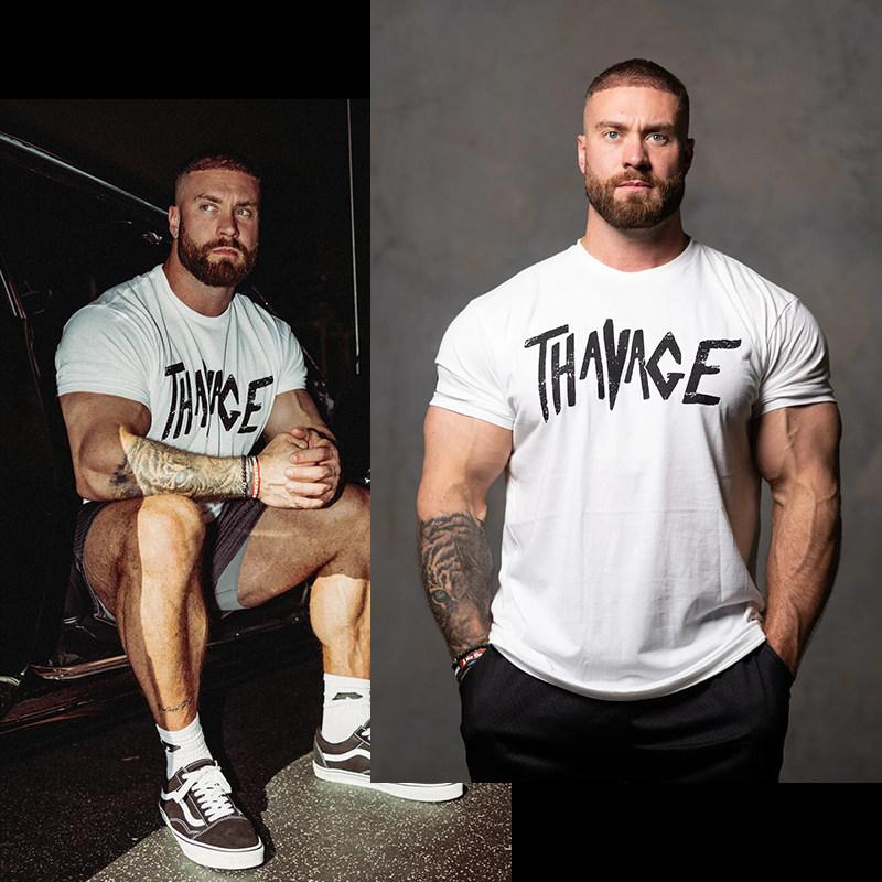 THAVAGE Chris Fitness Training Gym Leisure TShirt Mens and Womens Luxury Brand Top 2026 New