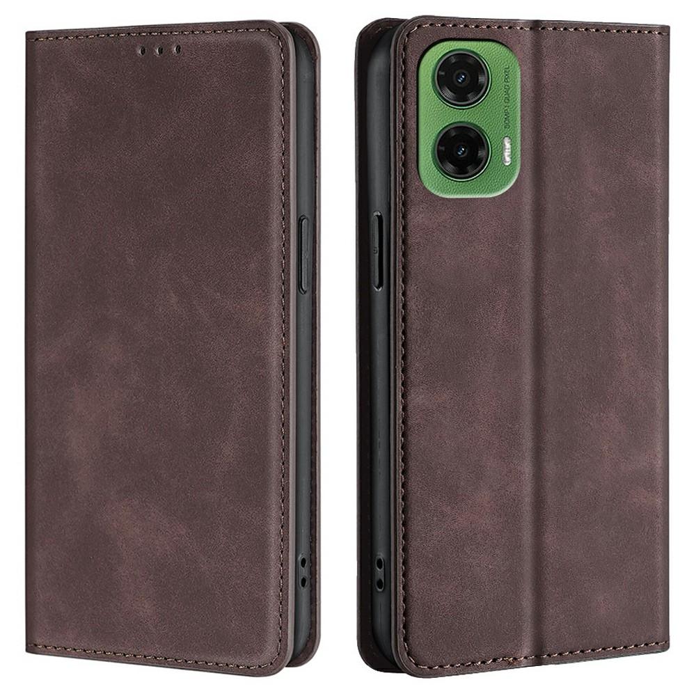 For Motorola Moto G35 5G Case Card Holder PU Leather Magnetic Closing Phone Cover