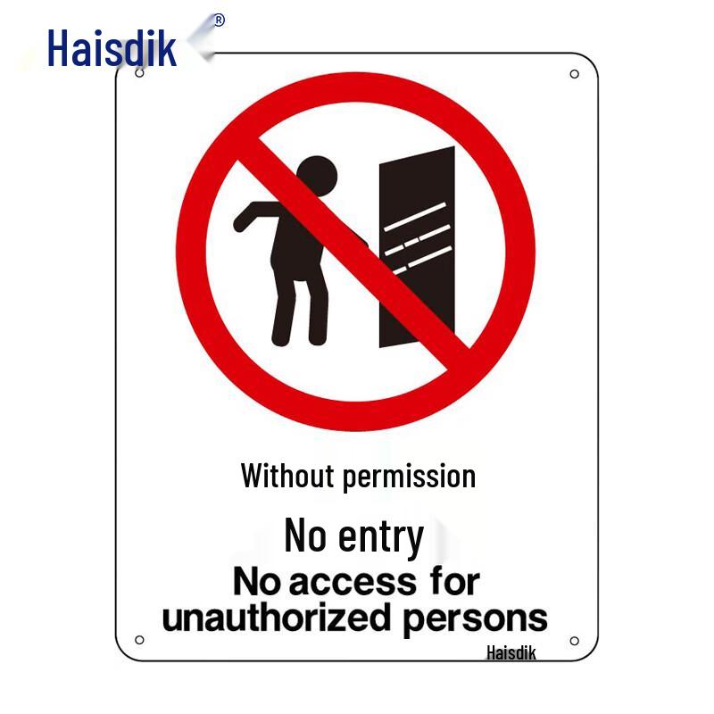 Heisidick GNJZ-1331 Construction Site Safety Warning Signs 25x31.5 cm