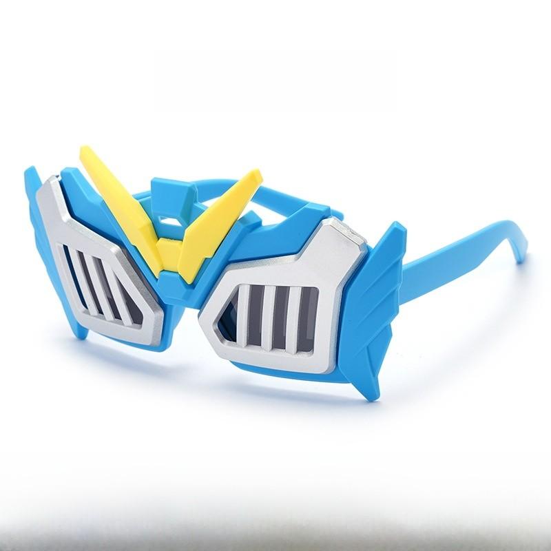 Kids Cartoon Mecha Warrior Sunglasses With Uv400 Protection And Fullframe Design For Travel And Events