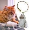 Cat Hair Storage Capsule Keychain Collecting Pet Hairs Memorial Accessories Simple Designed Cat-Shaped Keychain