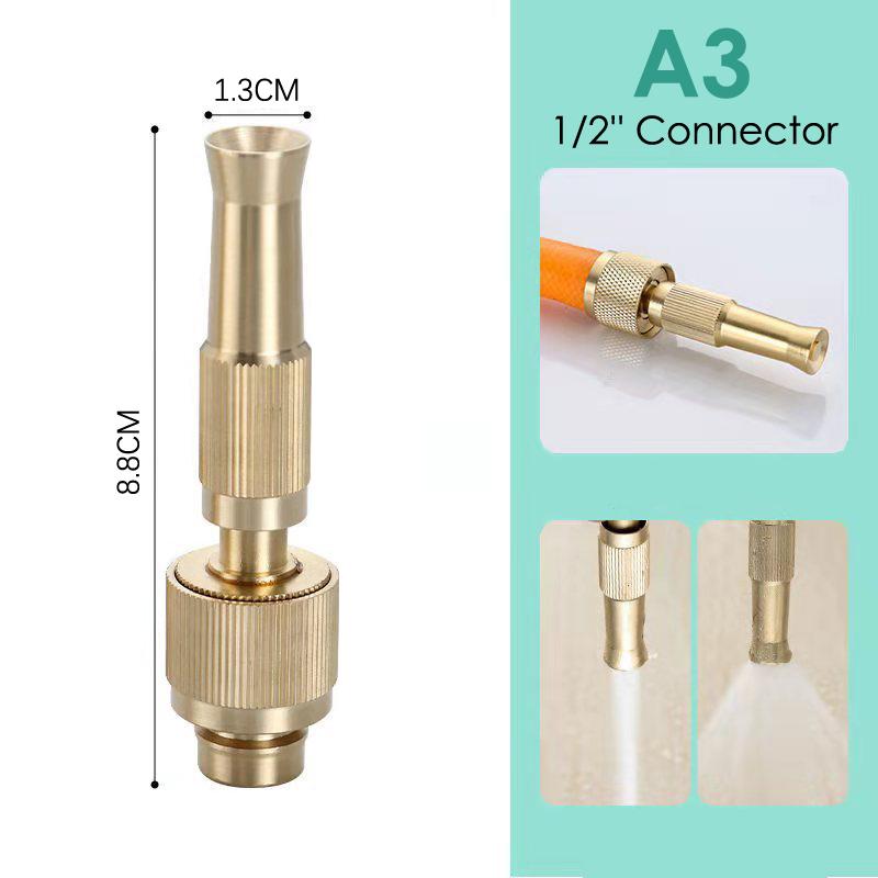 

1/2 3/4 латунный шланг высокого давления для автомобильного сада регулируемый распылитель воды A3