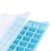 Ice Cube Tray Press Trays for Freezer Chocolate Chilled Drinks Juice 24 Grids pink