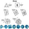 DND Dice Polyhedral Dice Set 7pcs Game Dice Creative Dice for DND Board Game Entertainment Accessories