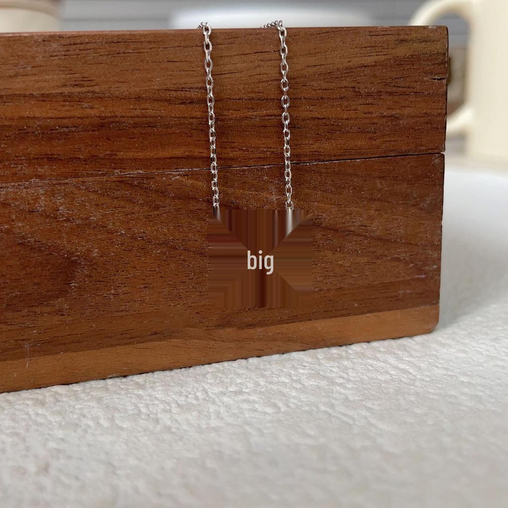Sterling Sølv S925 Luksuriøst Sløyfe Halskjede - Minimalistisk Kragebenskjede Choker