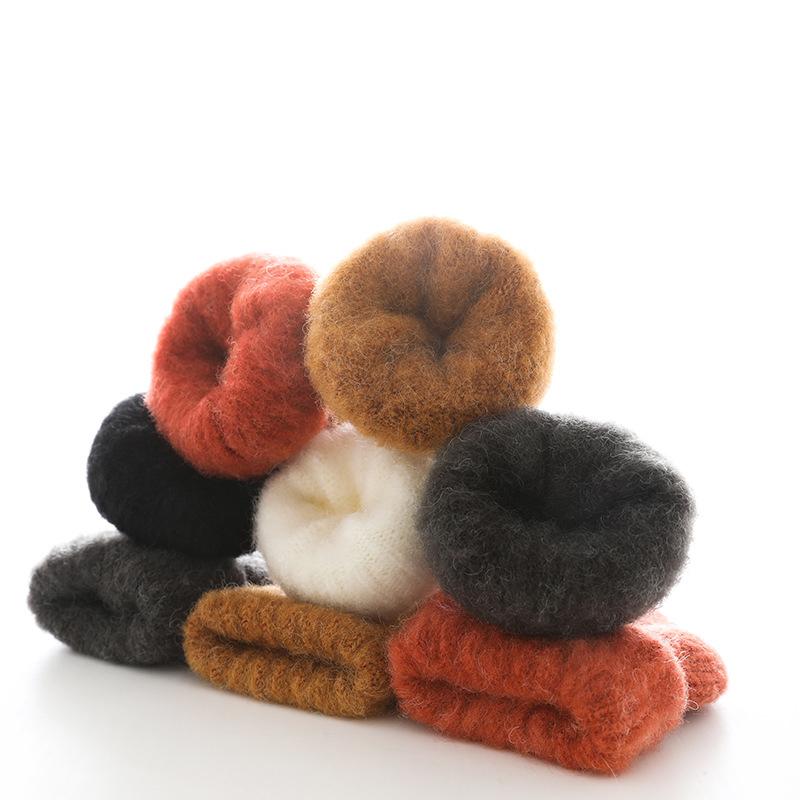 Baby Winter Wool Socks Boy Girl Solid Soft Fleece Thicken Warm Fur Short Socks Anti-slip Floor Calf Sock Baby Clothes Kids Stuff