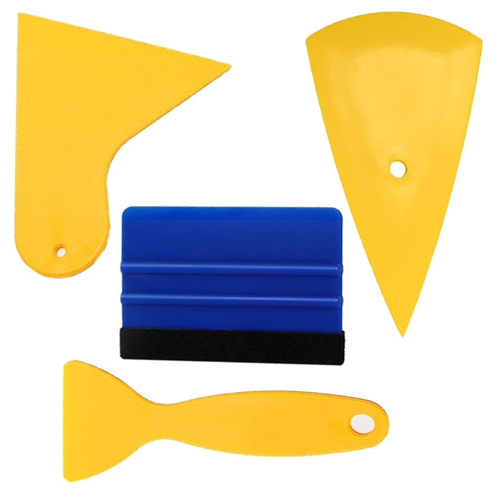 Car Film Scraper Car Motorcycle Sticker Paste Scraper Anti-Scratch Protection Scraper Sticker Application Edge Squeegee Assistant Tool