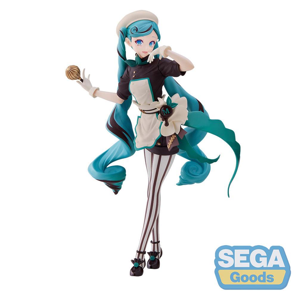 Figurine Hatsune Miku 21cm Hatsune Miku Chef Pâtissier Chocolat Collection Figurine Série Luminasta Ko Modèle Jouet Cadeau Personnalisé