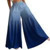 Women's High Waist Wide Leg Pants Loose Fit Lightweight Flowing Gradient Print Casual Trousers Elastic Waistband Comfortable Fit