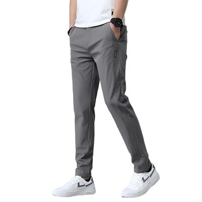 Men's Pants, Cooling Fabric, Summer Clothing, Jogger Pants, Cool, Quick-Drying, Super Stretch, Sweatpants, Thin, Lightweight, Leggings, Slimming Effec