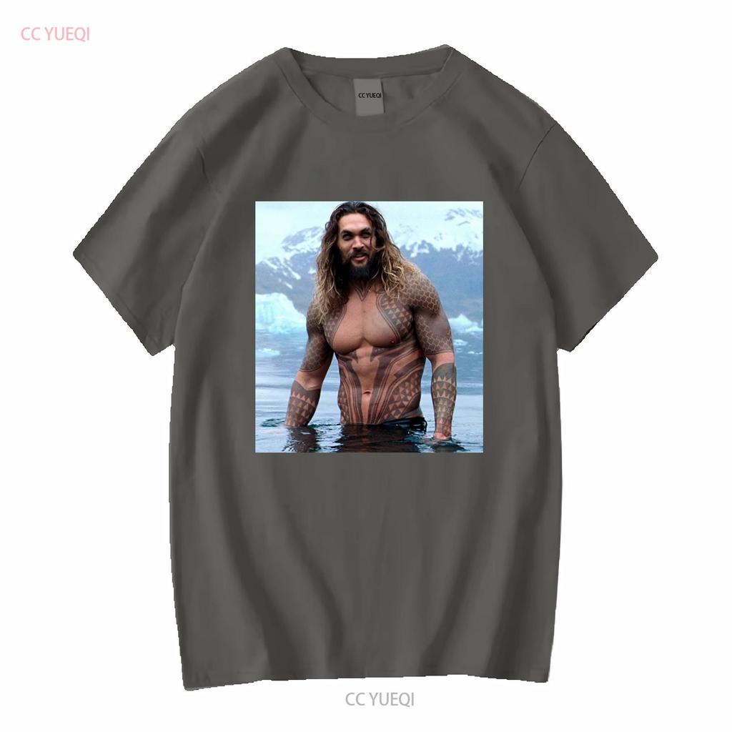 HOT Jason Momoa Classic T Shirt Size S 5XL Best Vintage Washed Comfortable Stretched Soft Streetwear Slightly Fashion