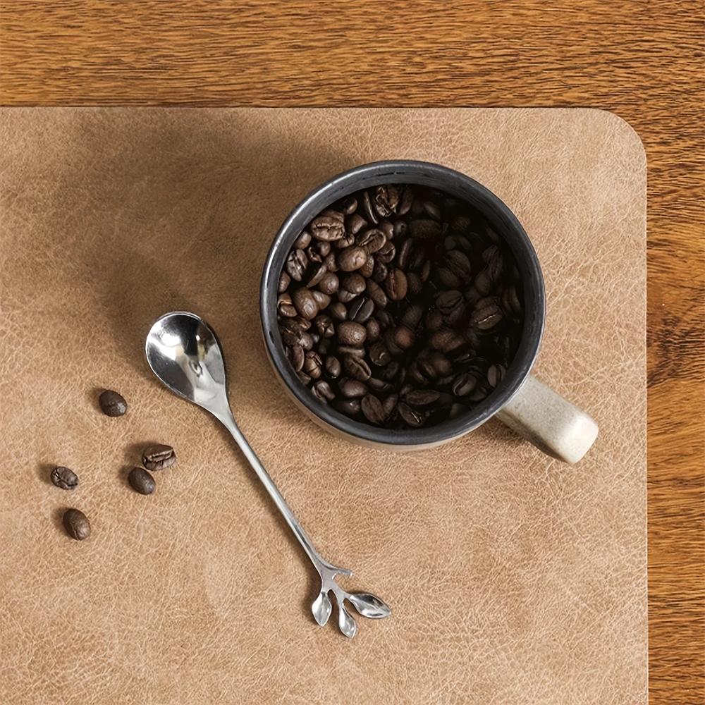 Square Imitation Faux Leather Kitchen Dining Table Insulation Placemat,Restaurant Decoration Insulation Table Mat 1/4/6pcs