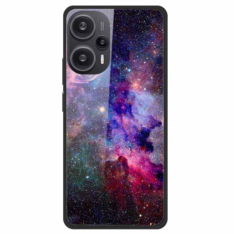 For Xiaomi Poco F5 5G F5Pro Case Luxury Tempered Glass Soft Bumper Phone Cover for POCO F5 Pro 2023 Fundas on PocoF5 Painted