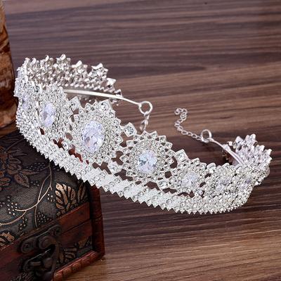 New Bridal Jewelry High-end Zircon Crown Wedding Headdress Hairpin Wedding Dress Accessories