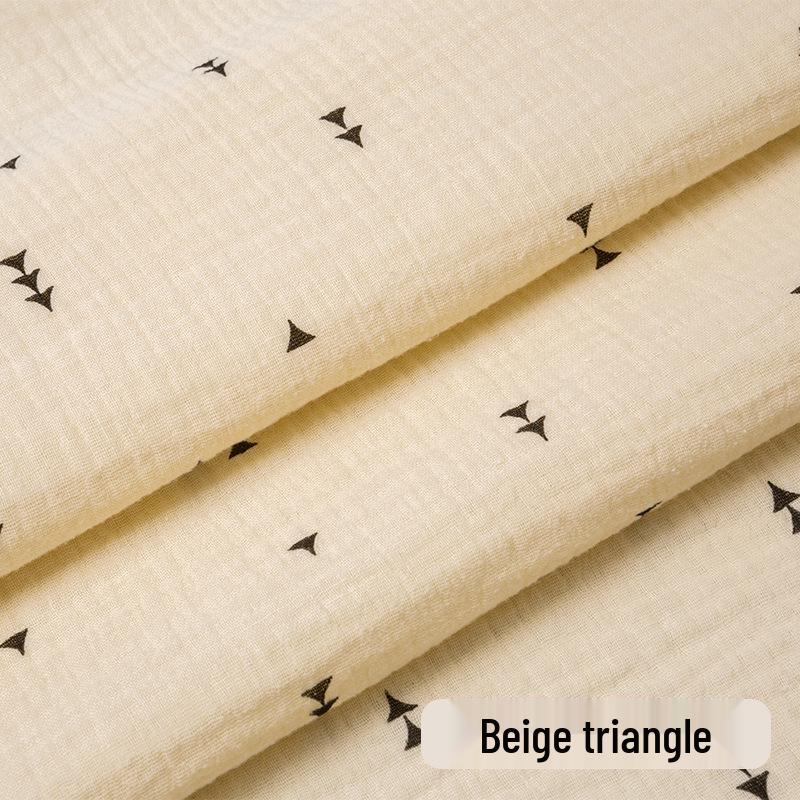 Pure Cotton Double-Layer Printed Crepe Fabric for Children's and Maternity Sleepwear