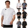 Mens Womens Unisex Kitchen Work Uniform Chef Coat Cook Jacket Restaurant Kitchen Uniform Tops