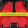Car Floor Mats For Ford Mondeo 2013 2014 2015 2016  Auto Foot Pads Automobile Carpet Cover Interior Accessories