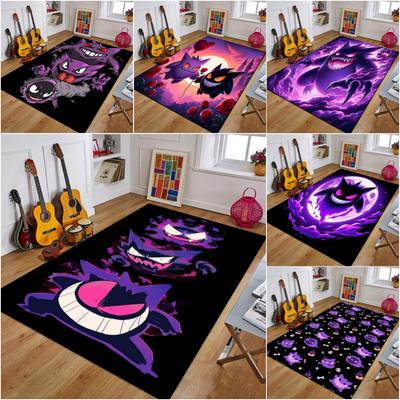 MINISO Kreatywny Dywan Gengar Pokemon Anime do Salonu Sypialni Dzieci Antypoślizgowa Mata do Zabawy Balkon Poczekalnia Sofa Dywan Prezent Idel