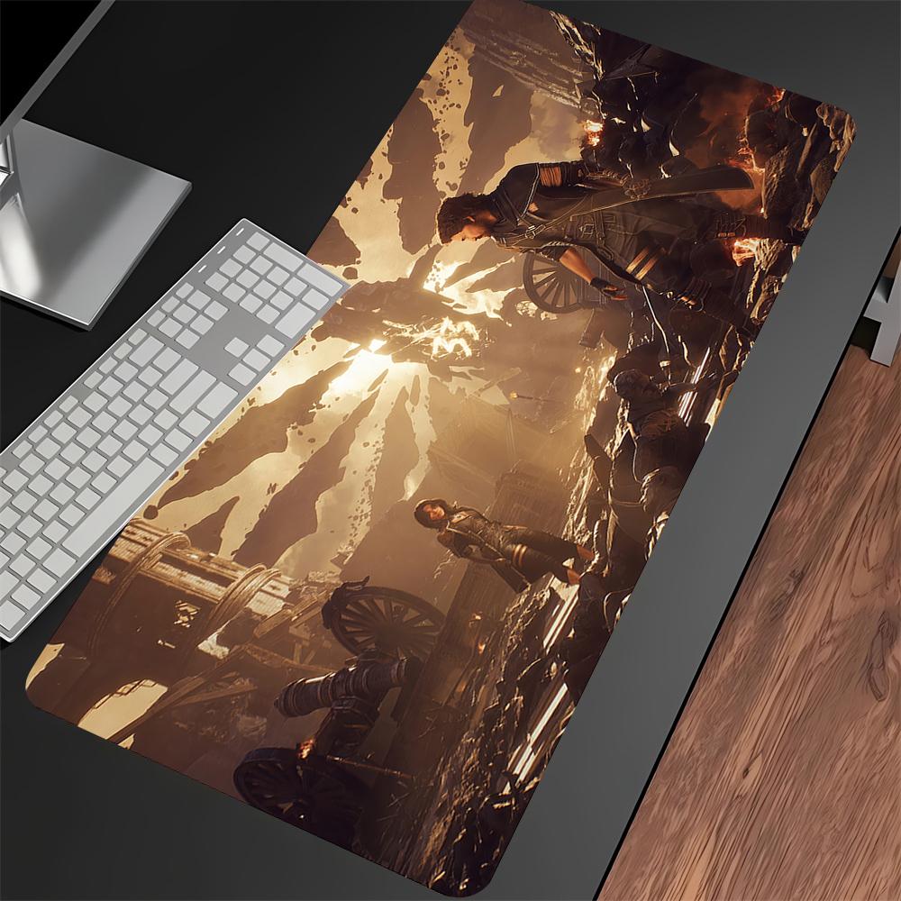 Clair Obscur Expedition 33 Podkładka pod mysz do gry Klawiatura Mysz ścieg Podkładka pod mysz Mata na biurko Akcesoria do gier PC Części XXL 90x40cm