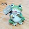 Cartoon Nebel Figurine Harz Willkommen Libelle Frosch Statue Skulptur Home Office Desktop Indoor Outdoor Garten Dekoration Ornament