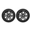 2Pcs 1/16 RC Car Tires Rubber Excellent Grip Wearproof Stable RC Wheel Tyre for BONZAI Jubatus for Intrepid 1/16 RC Cars