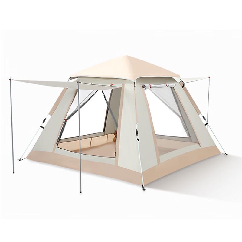 Portable Outdoor Camping Tent with Canopy & Large Window