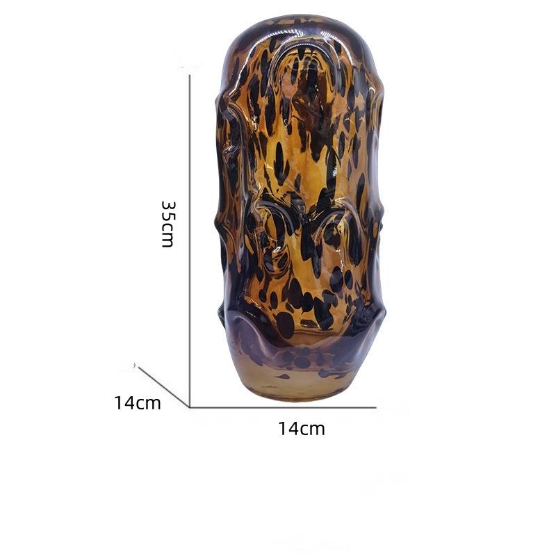 Glass Vase Irregular Wave Point Colorful Transparent Hydroponics Terrarium Flowerpot Flower Vase Room Decoration Accessories