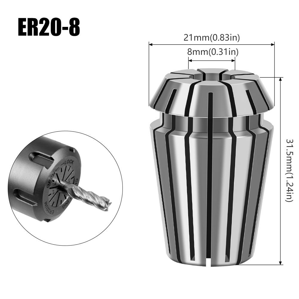 ER collet high precision spring chuck numerical control CNC tool holder machining center ER16ER20 fixture engraving machine chuck