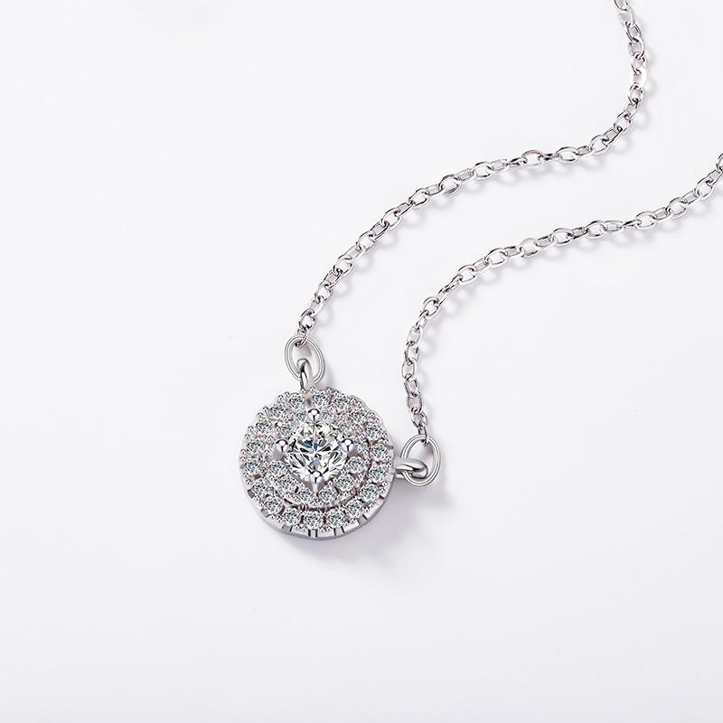 Exquisite Full Diamond Star Point Necklace Women's Light Luxury Niche Design Stainless Steel Collarbone Chain